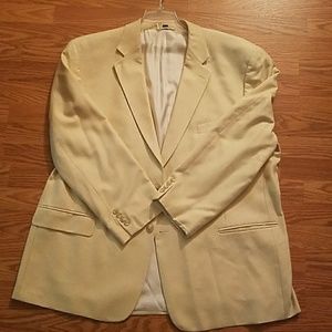PAUL FREDRICK Men Light Beige Suit Jacket
